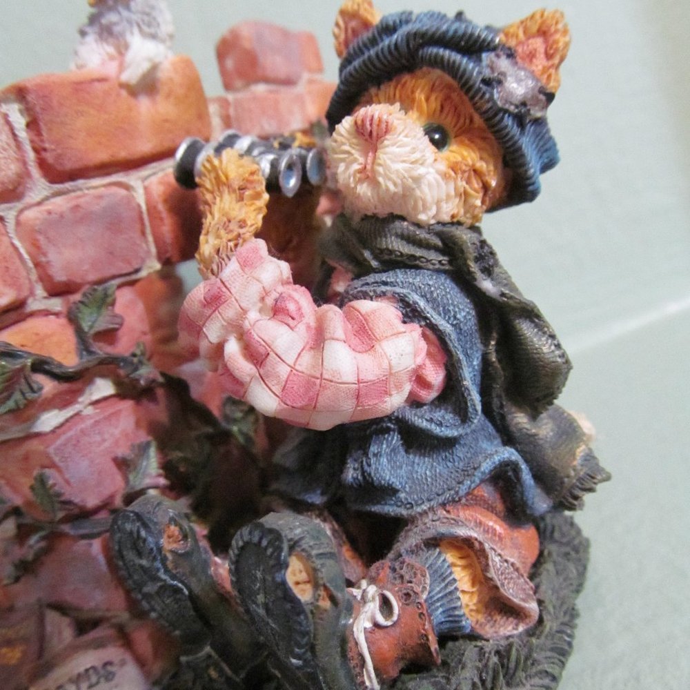 Boyds Bears - Audubon P. Pussywillow Birdwatcher - Votive Candle Holder